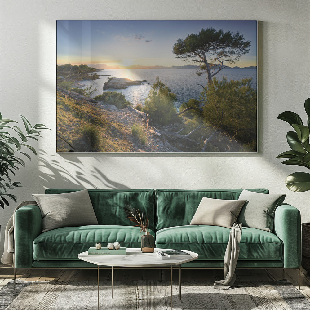 Mediterraner Sonnenuntergang | Leinwand