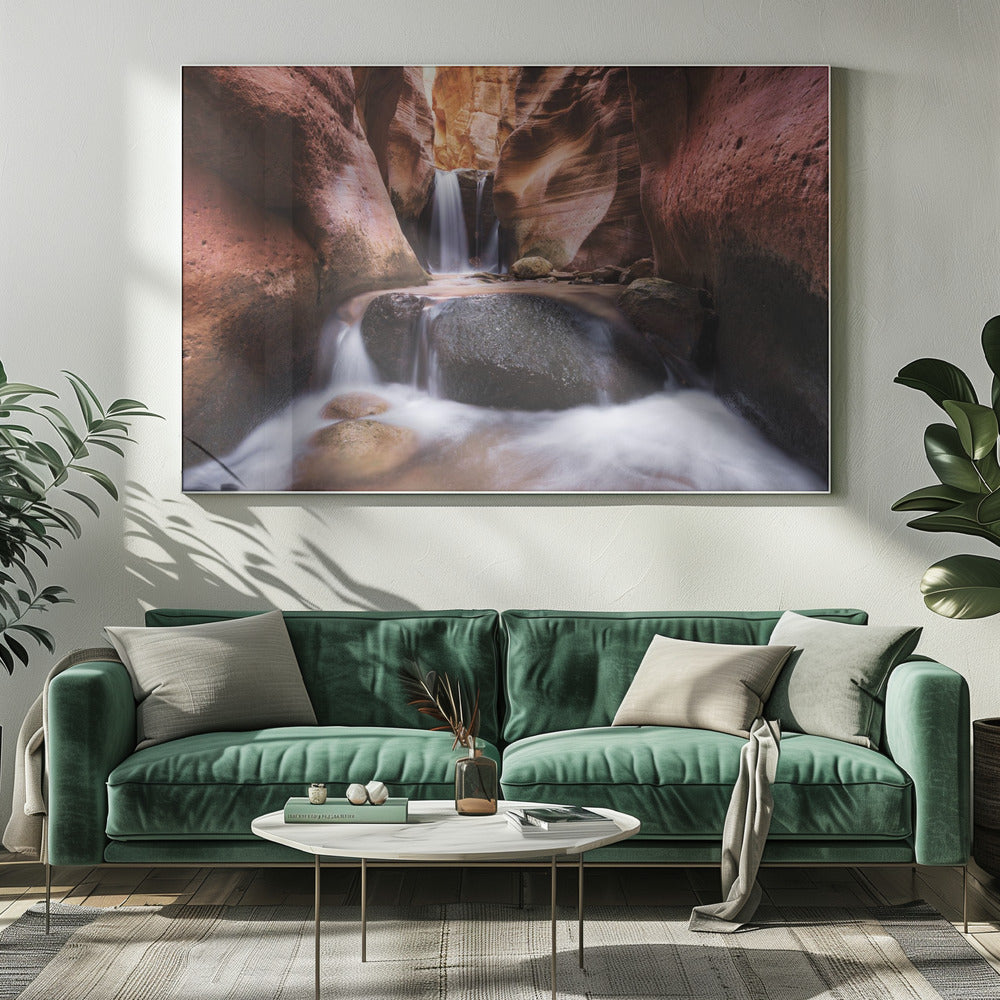 Canyon Wasserfall | Leinwand