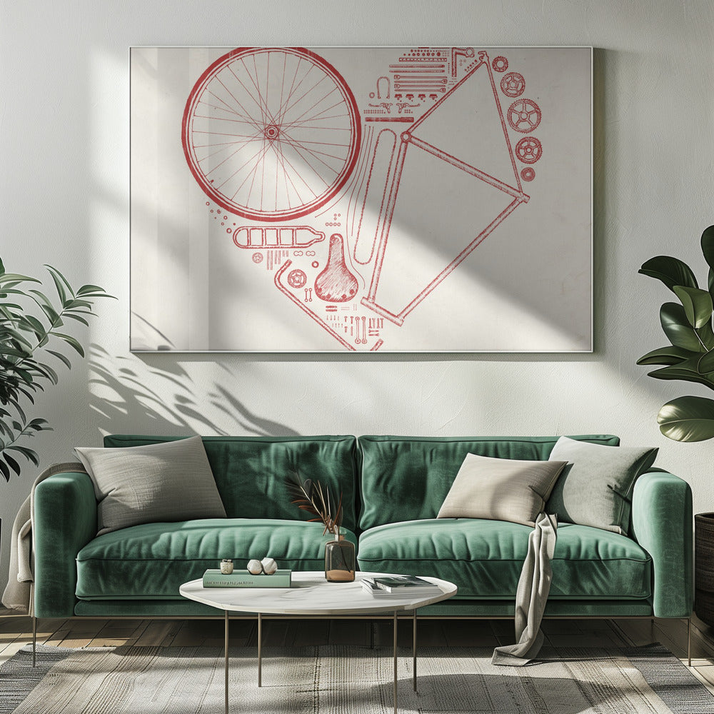 Love Bike Nr. 2 | Leinwand