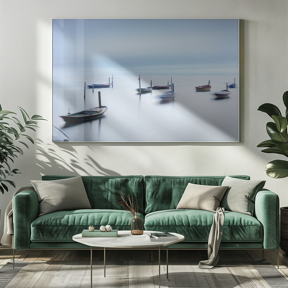 Tanzende Boote II Farbe | Leinwand
