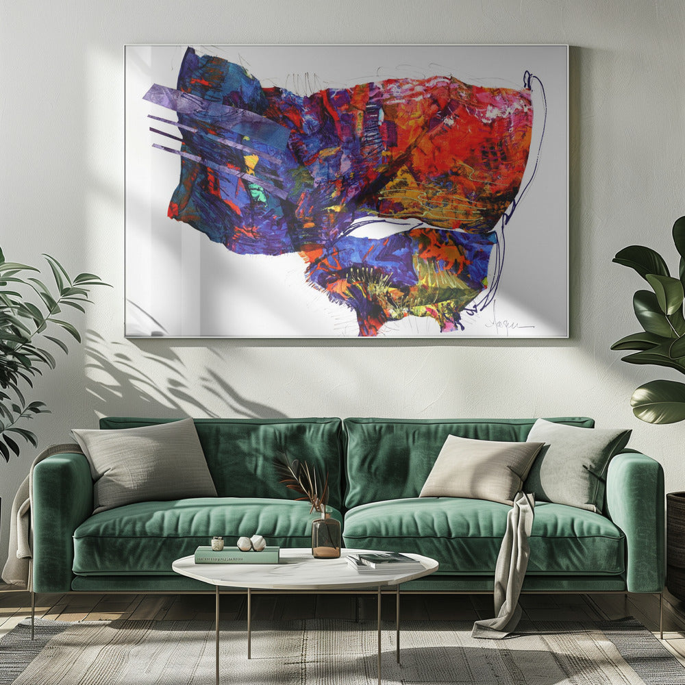 Lebendiger Wandteppich | Leinwand