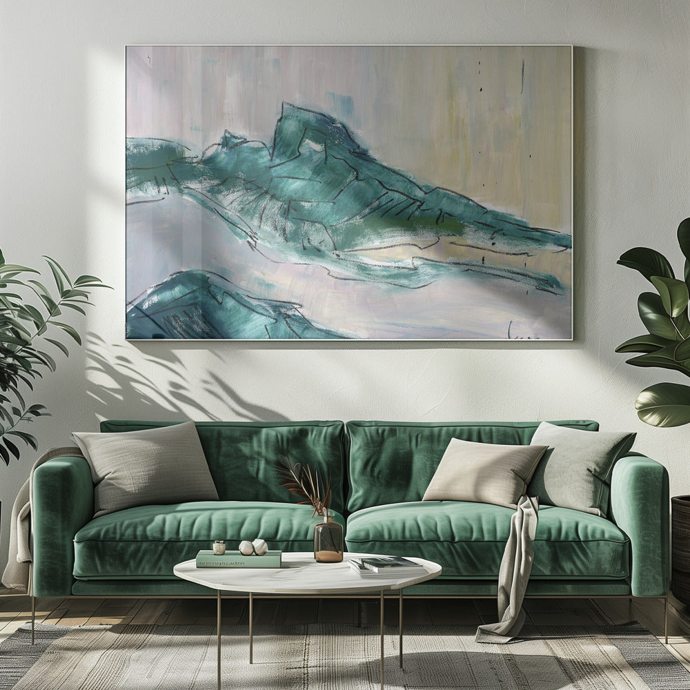 Tränen für den Berg | Leinwand
