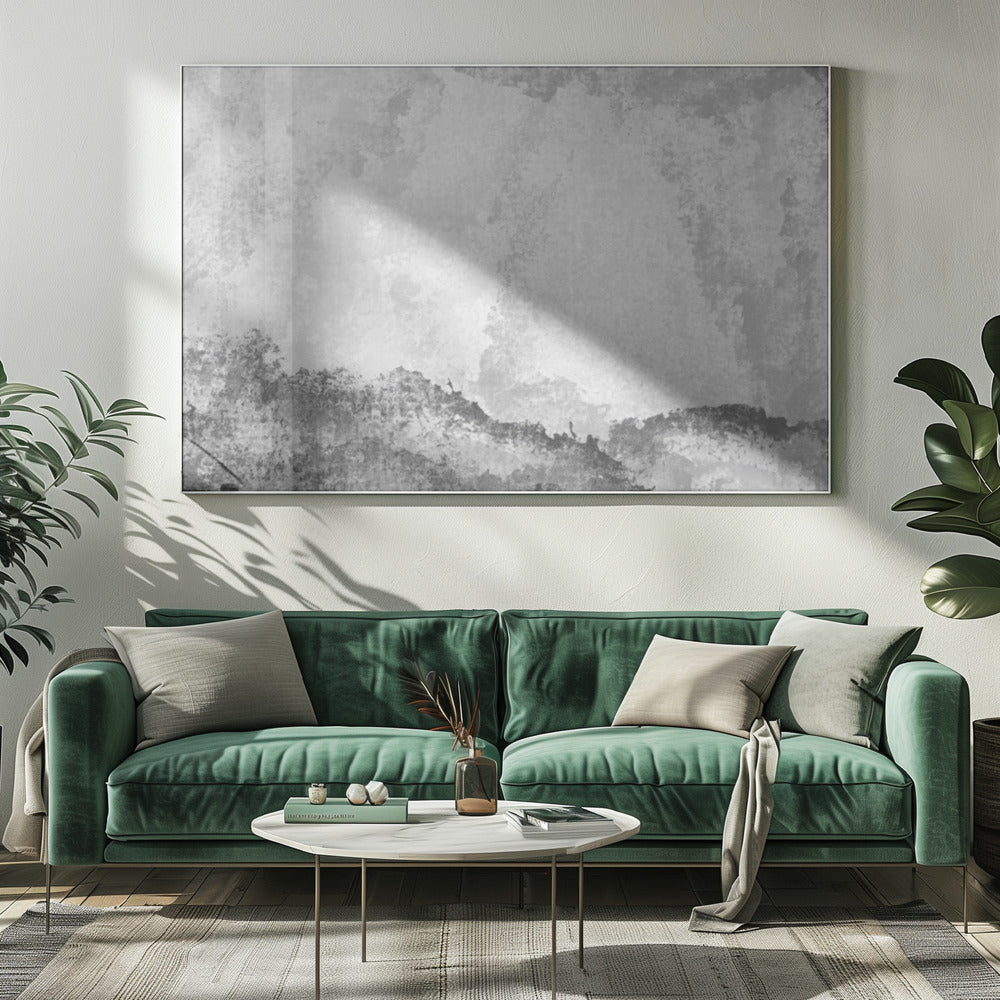 Graustufenberge | Leinwand