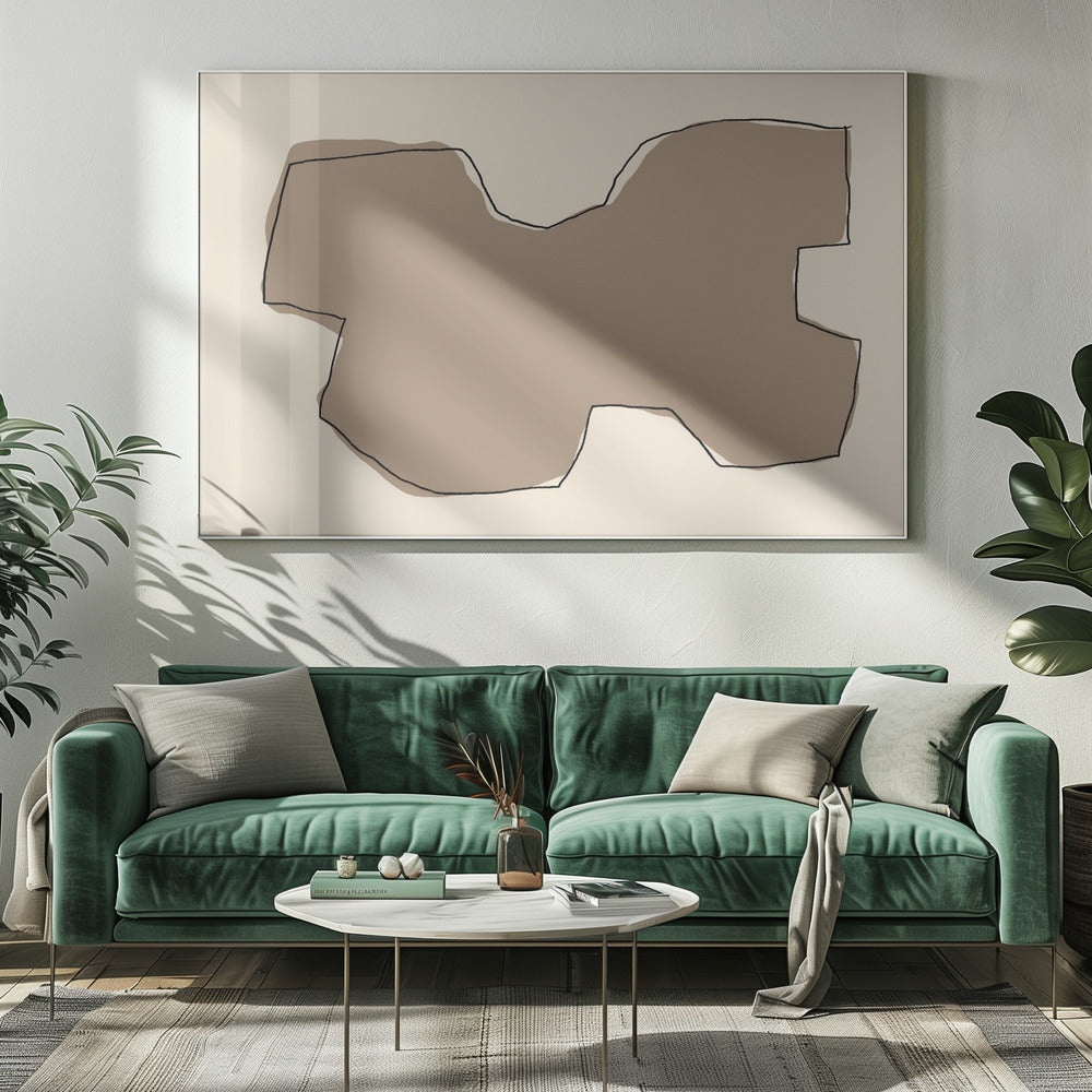 Abstrakte Sandlandschaft | Leinwand
