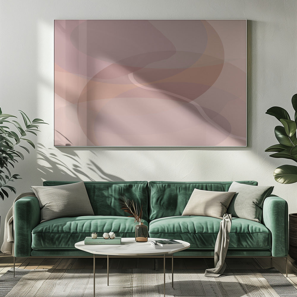 Altrosa Formen 1 | Leinwand