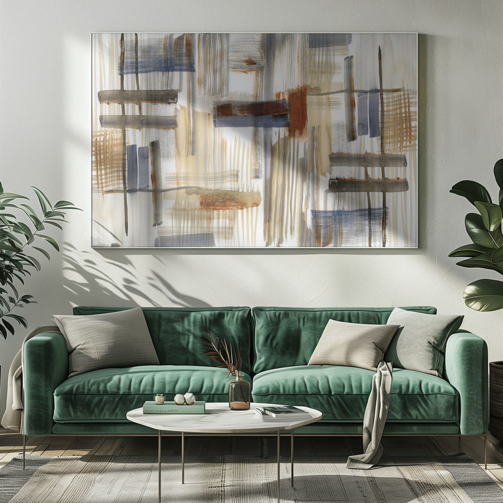 Erdfarbene Formen 2 | Leinwand