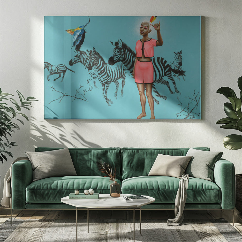 Cool bleiben | Leinwand