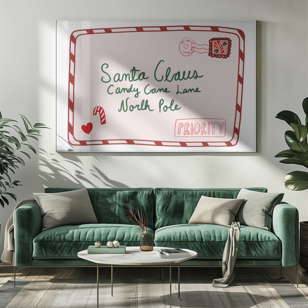 Brief an den Weihnachtsmann | Leinwand