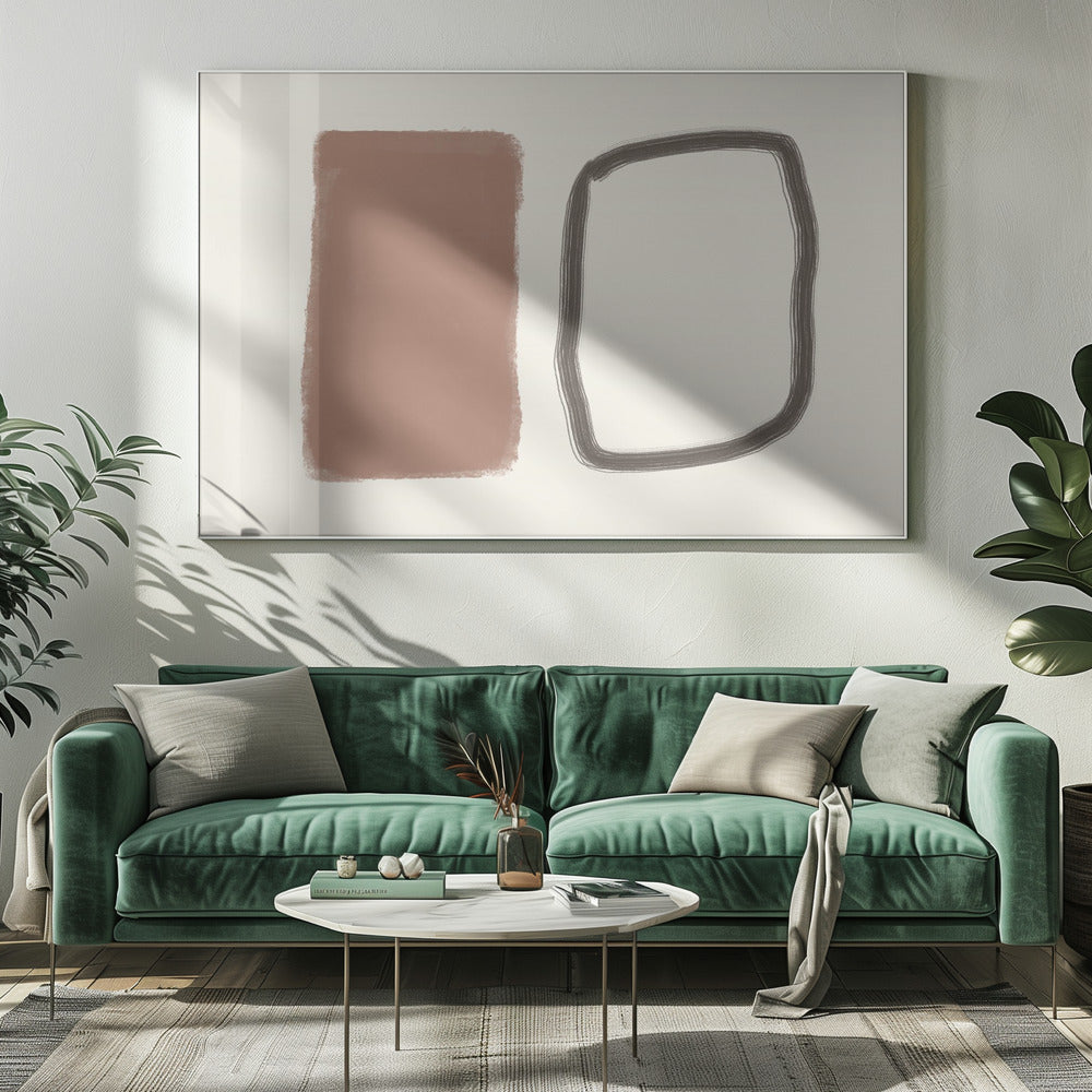 Formen im Kontrast | Leinwand