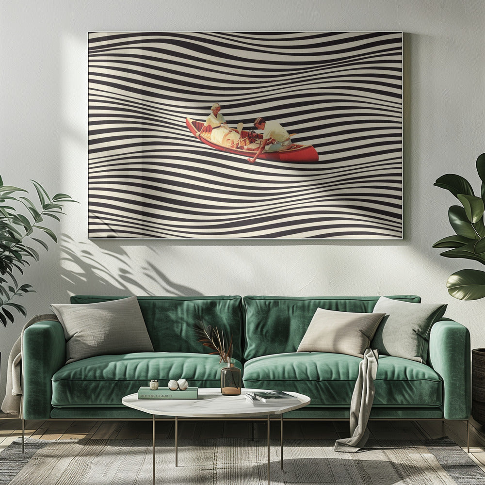 Die echte Bootsfahrt | Leinwand