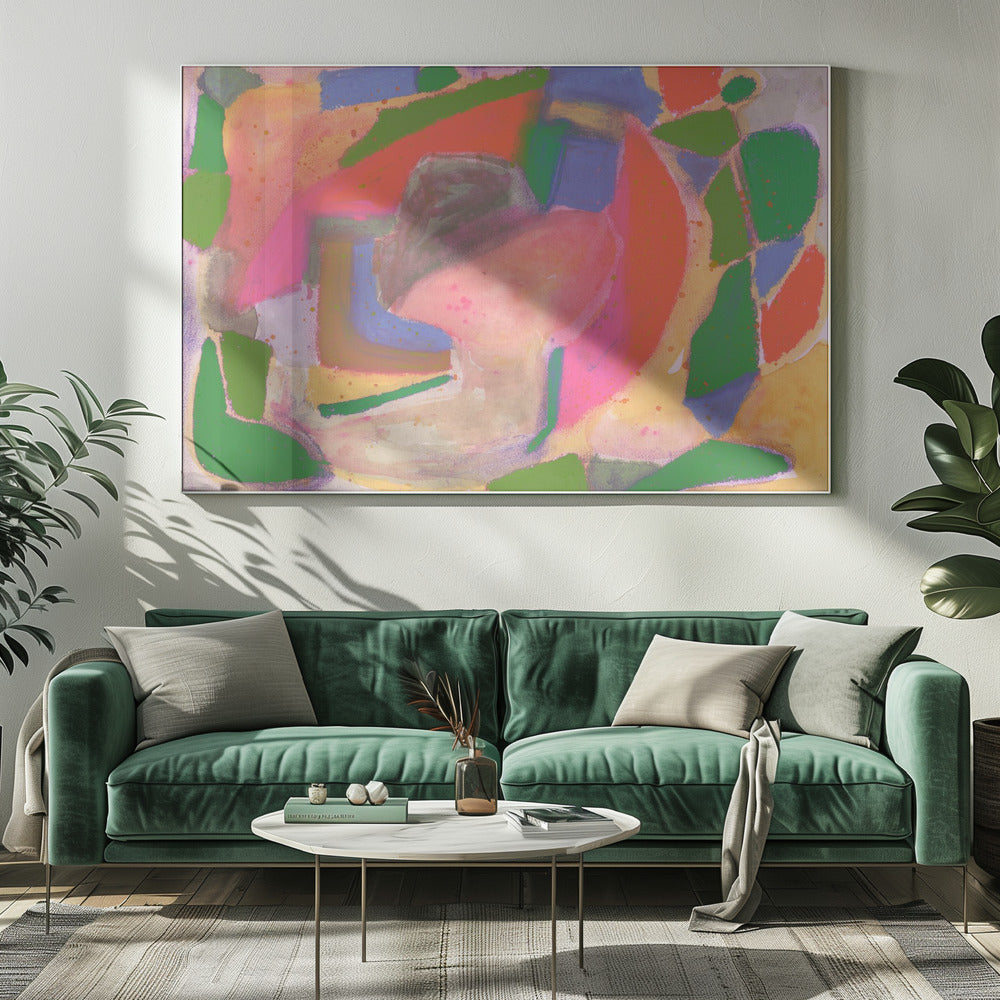 Aquarell &amp; Pastell Abstrakt | Leinwand