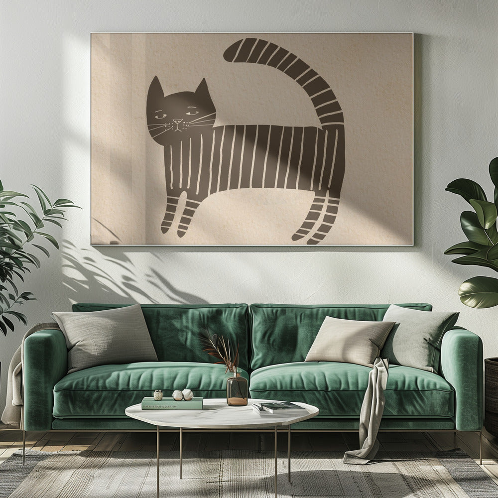 Katzen-KinderzimmerBraun | Leinwand