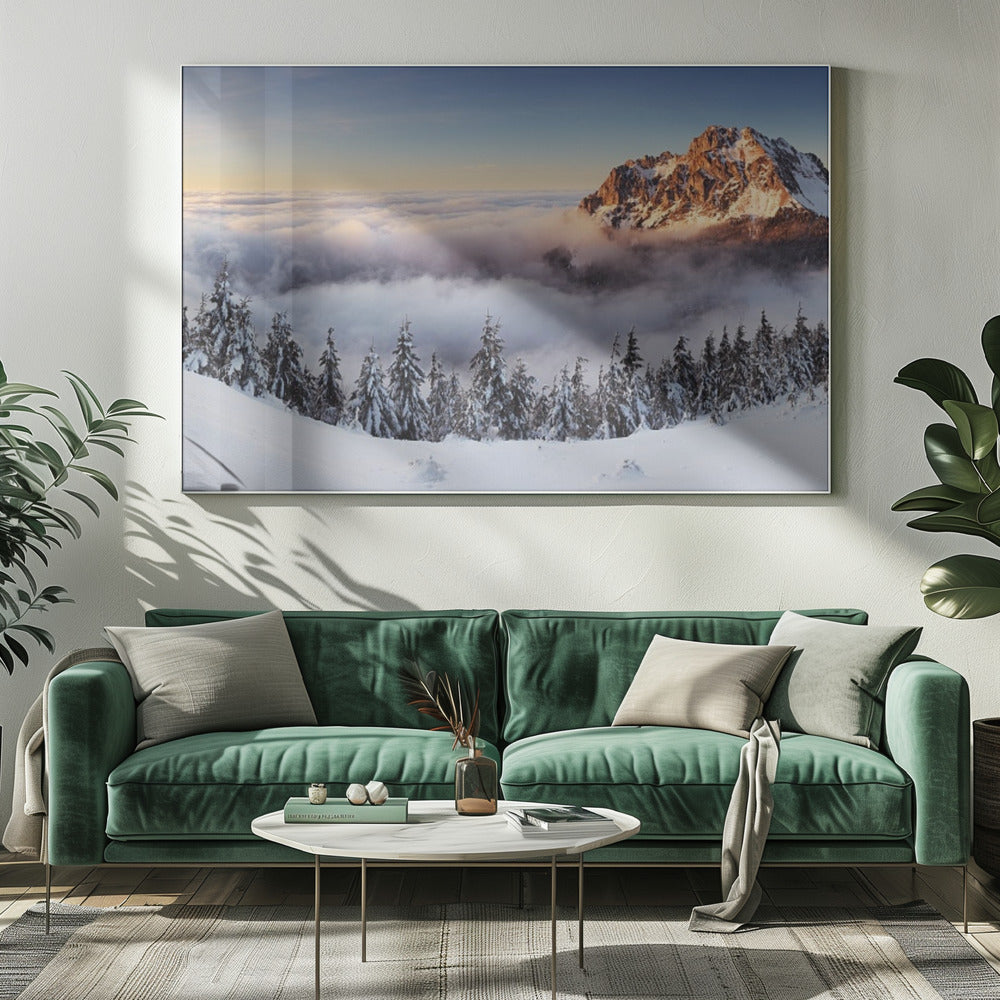 Goldener Gipfel | Leinwand