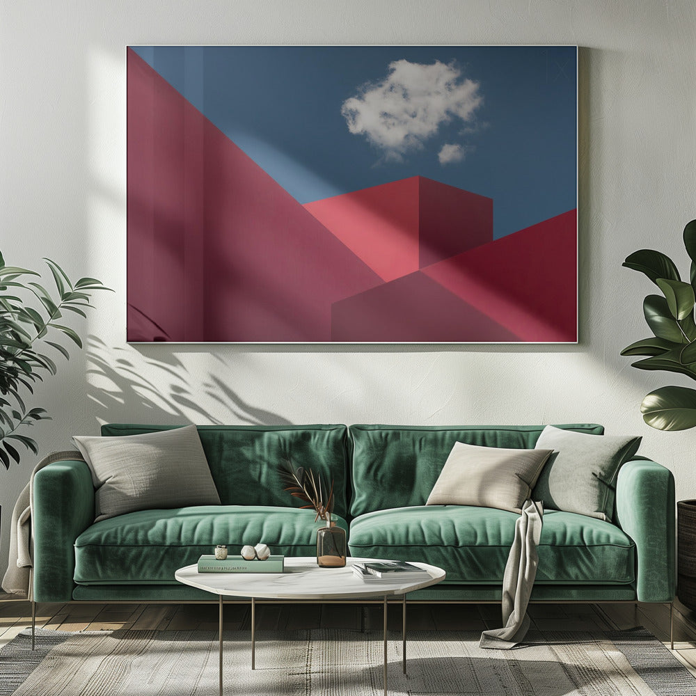 Rote Formen | Leinwand