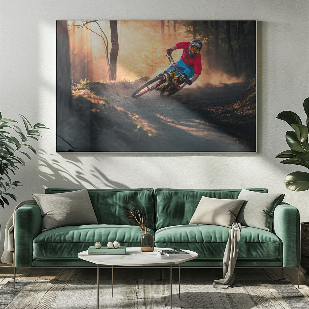 Goldene Bermed-Ecke | Leinwand