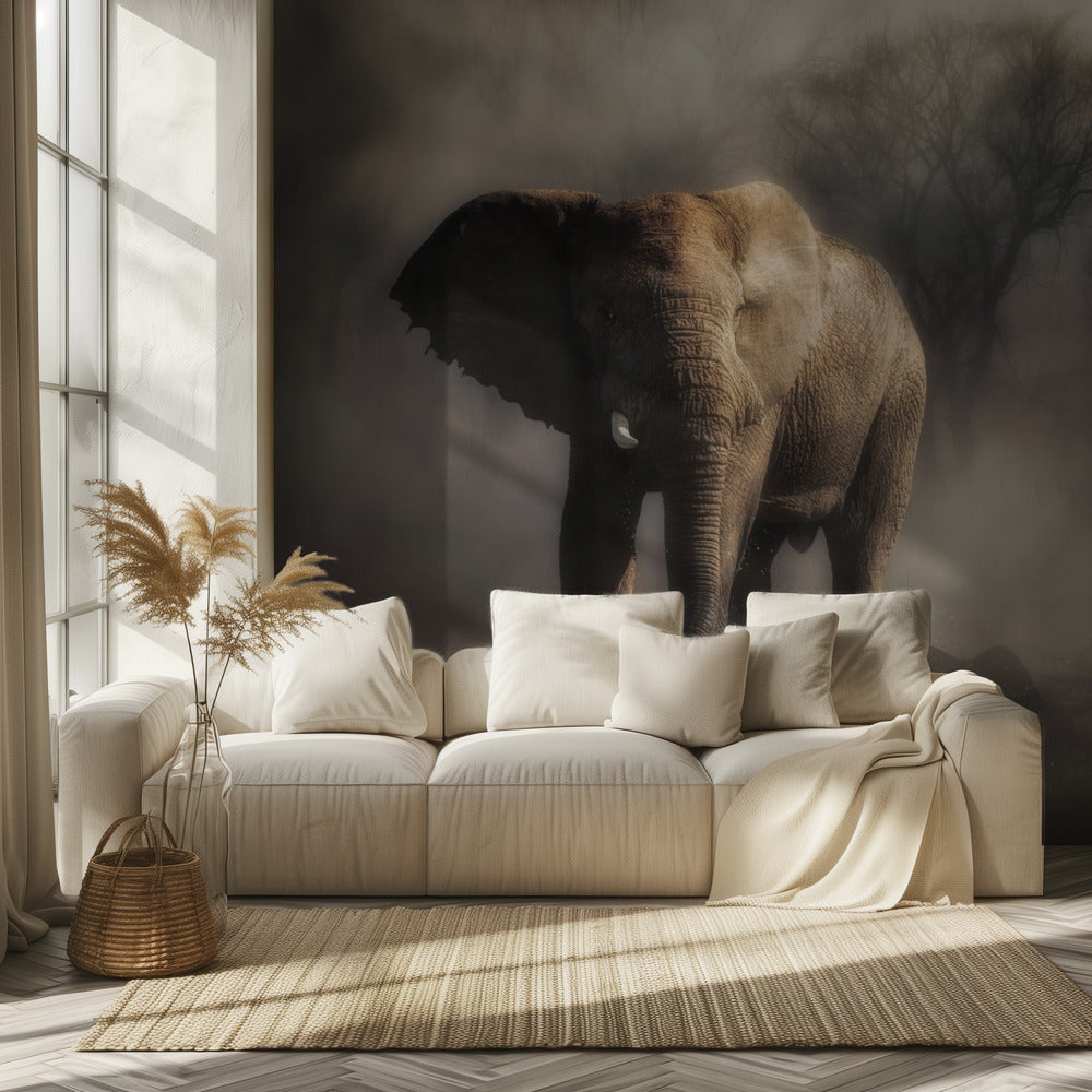 „… ein Elefant trinkt Wasser …“ | Hintergrundbild
