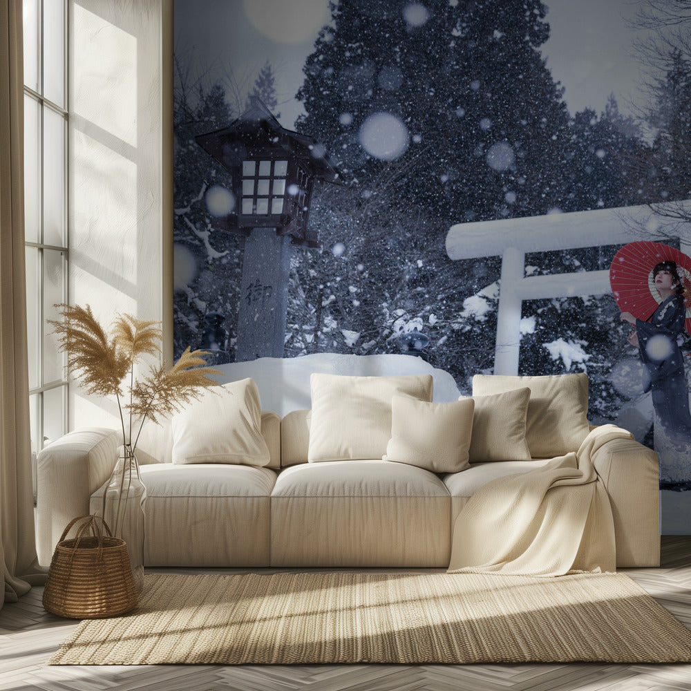 Winterschrein in Japan | Hintergrundbild