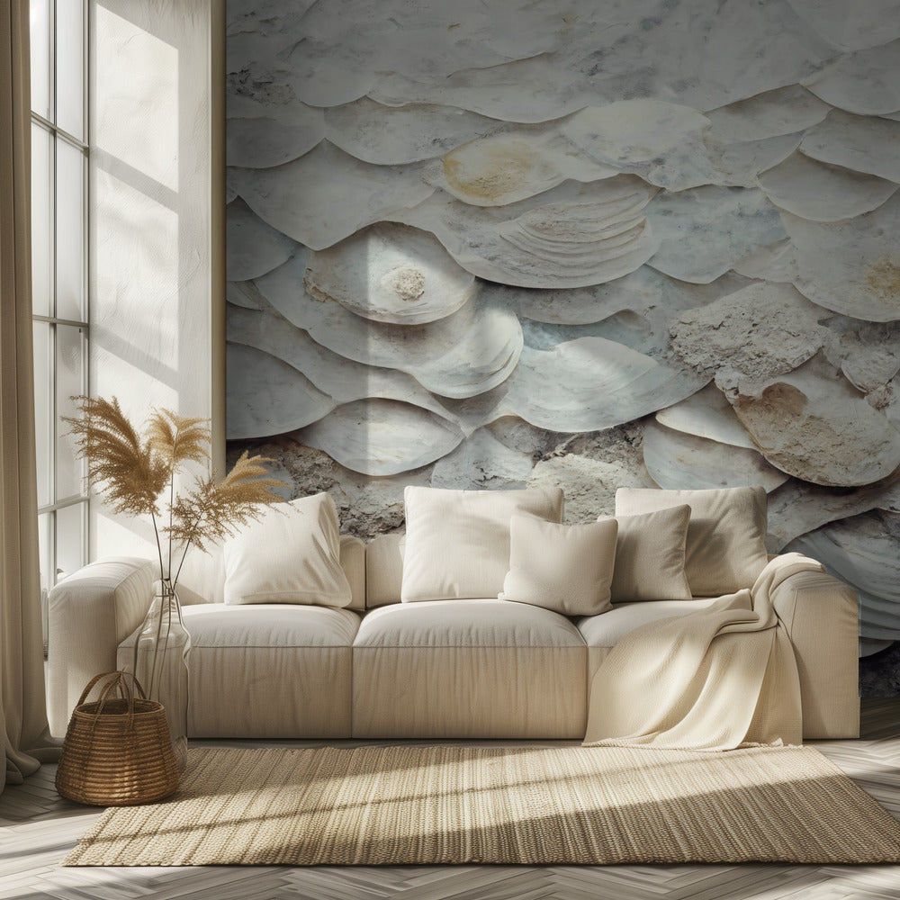 Muschelharmonie-Wand | Tapete