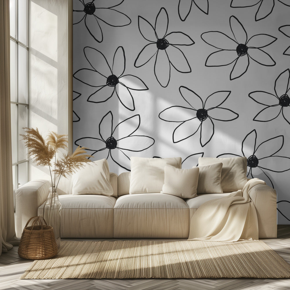 Luftige Blumen | Tapete