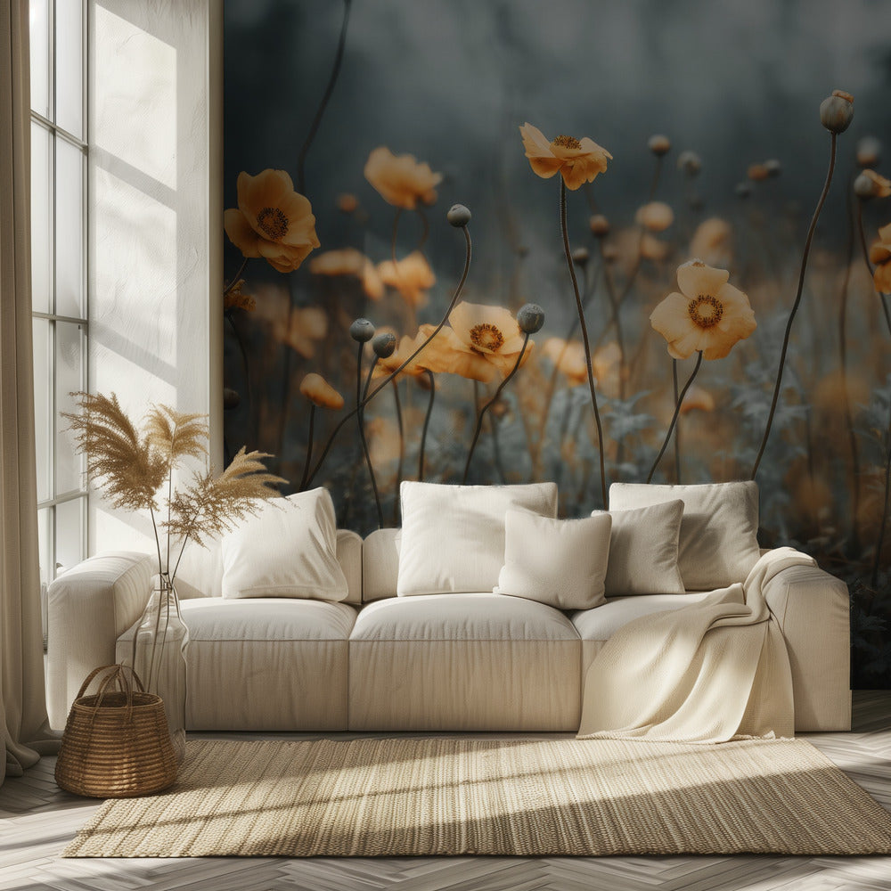 Goldener Mohntraum | Tapete