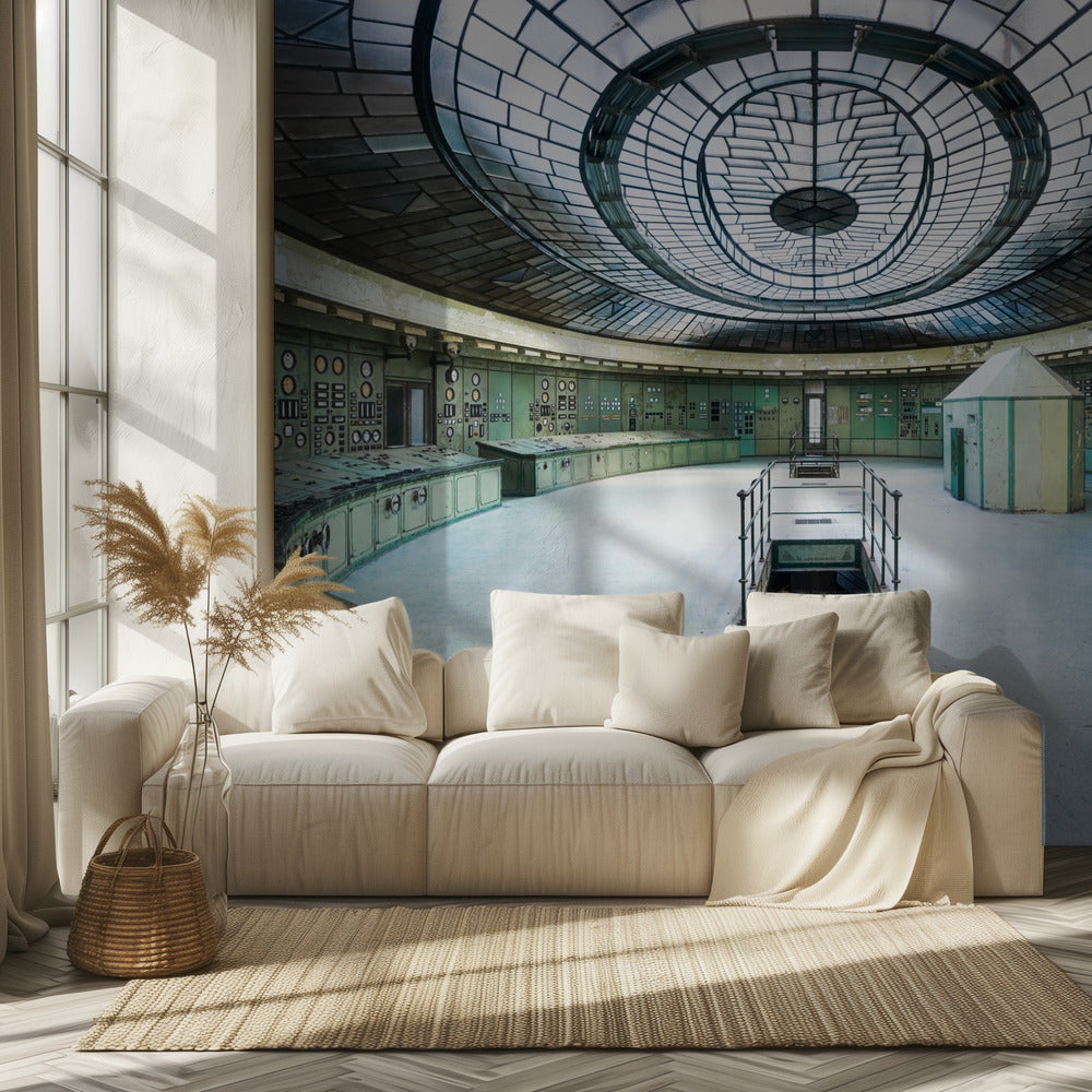Verlassener Art-Deco-Kontrollraum | Tapete