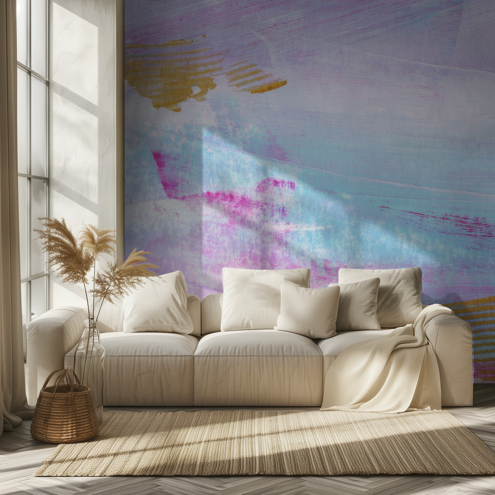 Bunte Striche Horizontal | Tapete