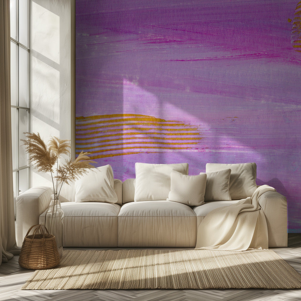 Bunte Striche Horizontal | Tapete