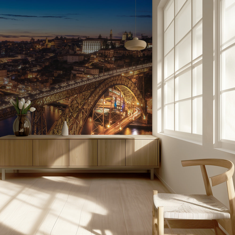Portugal - Porto Blaue Stunde | Hintergrundbild