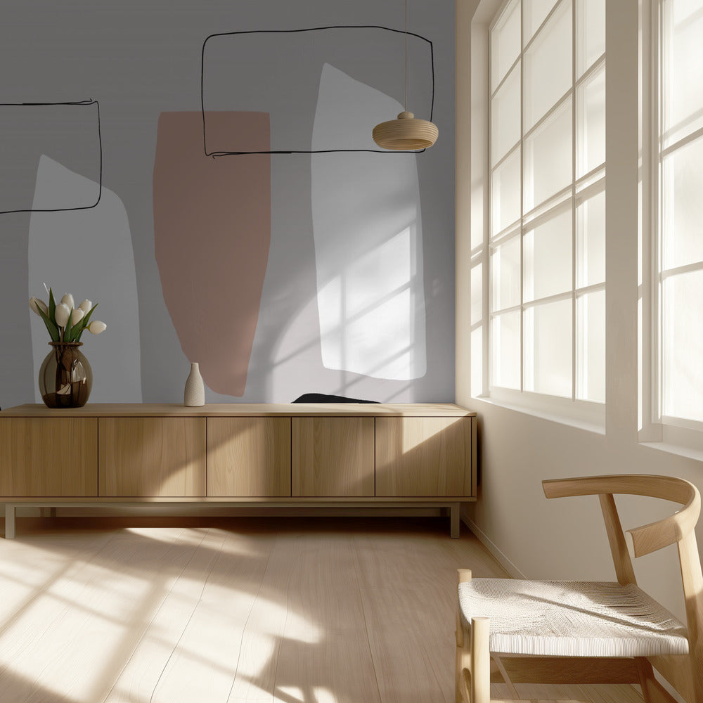 Formen und Schatten | Tapete