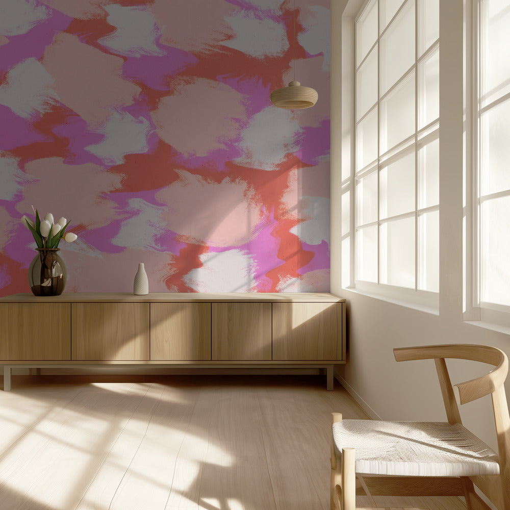 Florale Traumwellen | Tapete