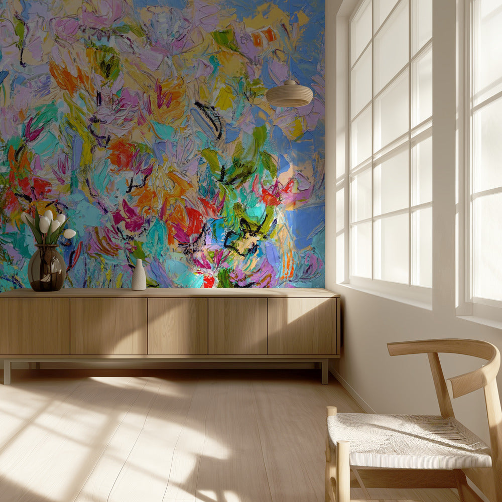Strahlende florale Harmonie | Tapete