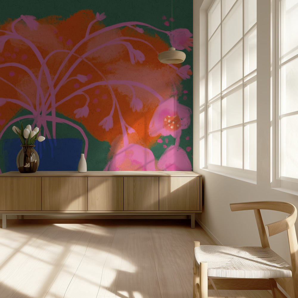Floral Burst Symphony | Tapete