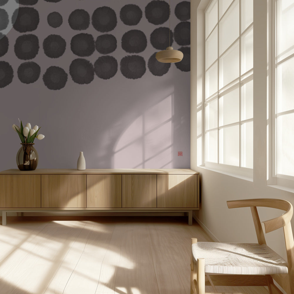 Versteckter Mond Nr. 3 | Hinter den Wolken | Tapete
