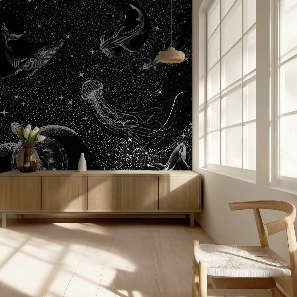 Kosmischer Ozean (Schwarze Version) | Hintergrund