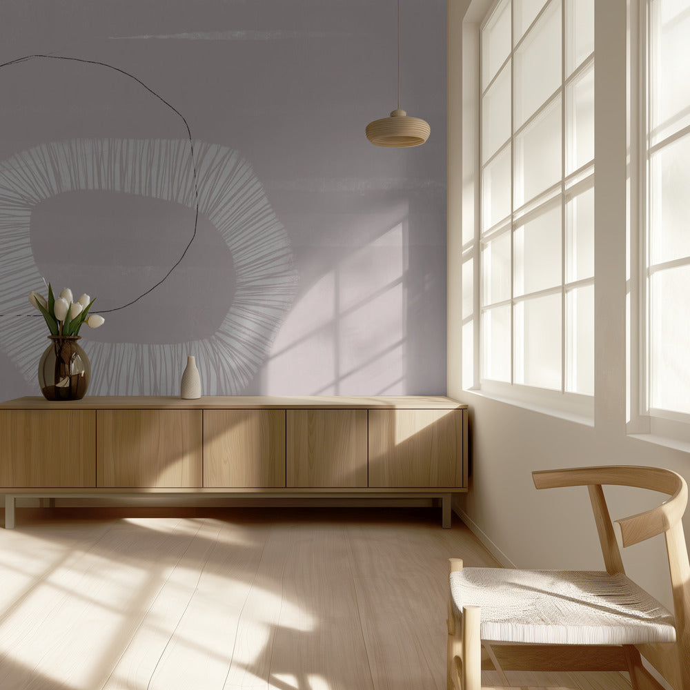 Sanfter geometrischer Tanz | Tapete