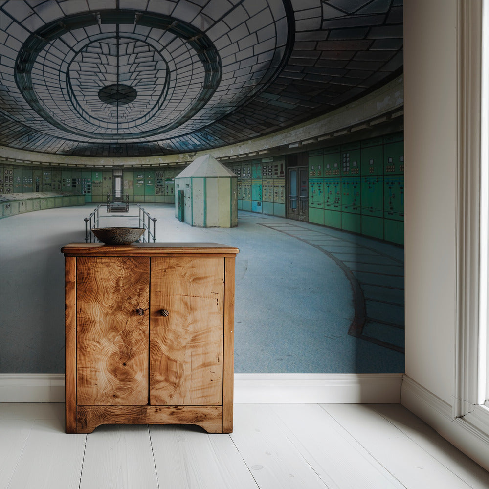 Verlassener Art-Deco-Kontrollraum | Tapete