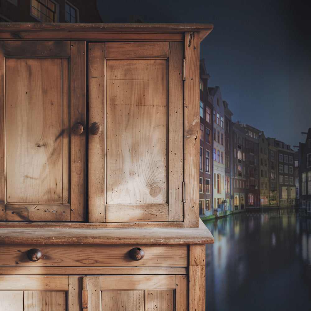 Mondlicht über Amsterdam | Hintergrundbild