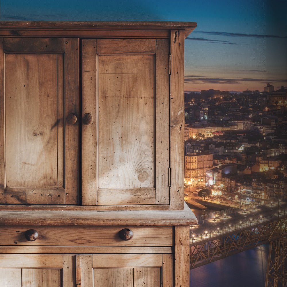 Portugal - Porto Blaue Stunde | Hintergrundbild
