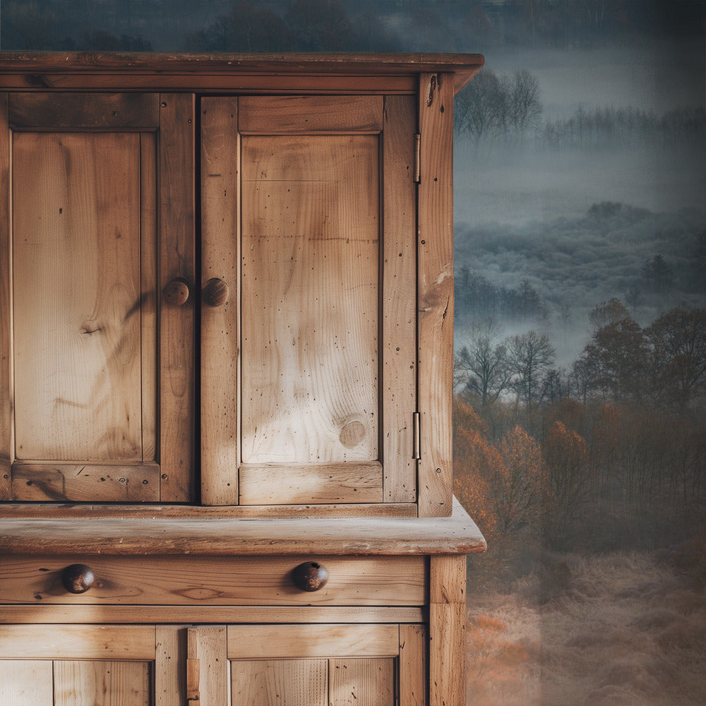 Herbstliche neblige Morgendämmerung | Hintergrundbild
