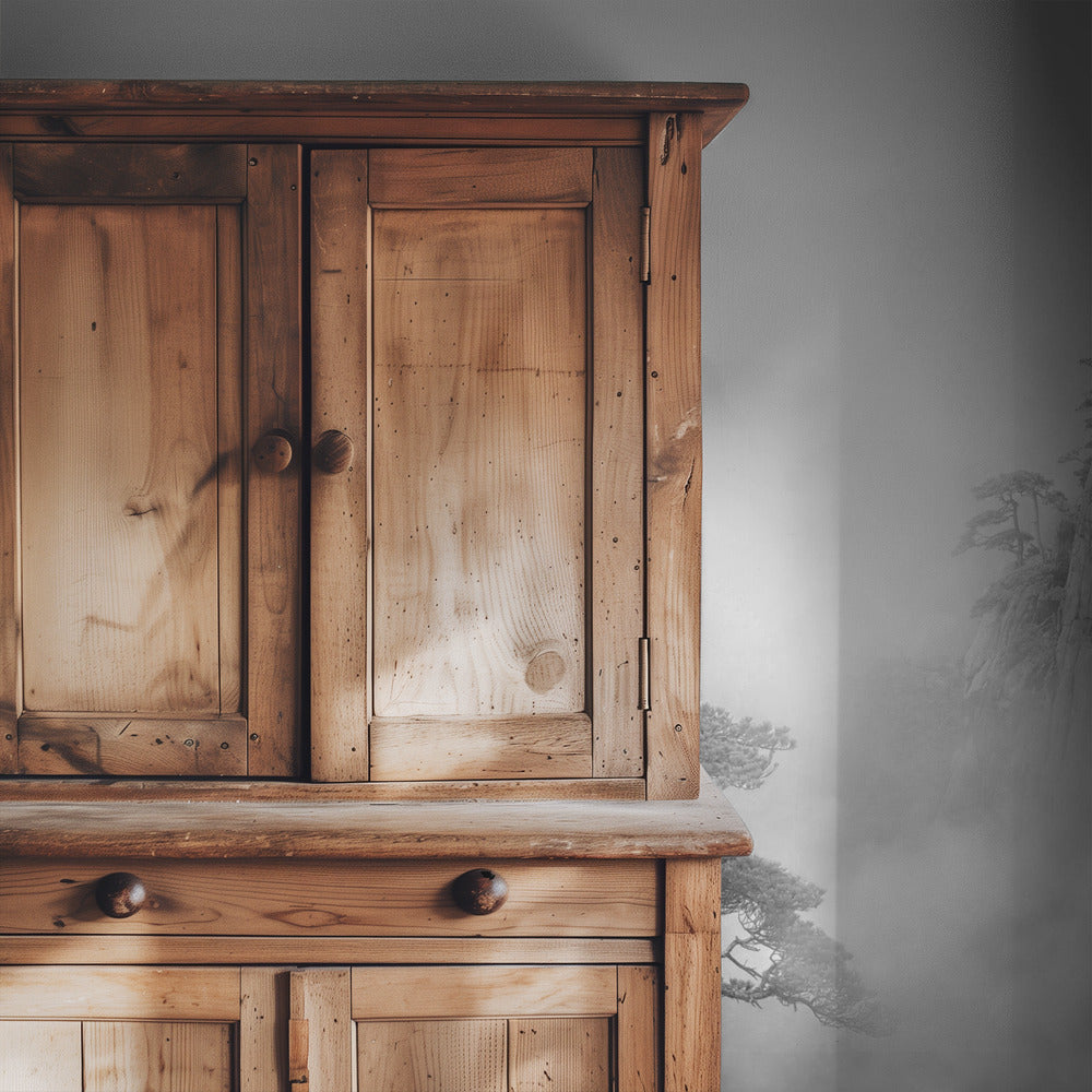 Huang Shan im Nebel | Hintergrundbild