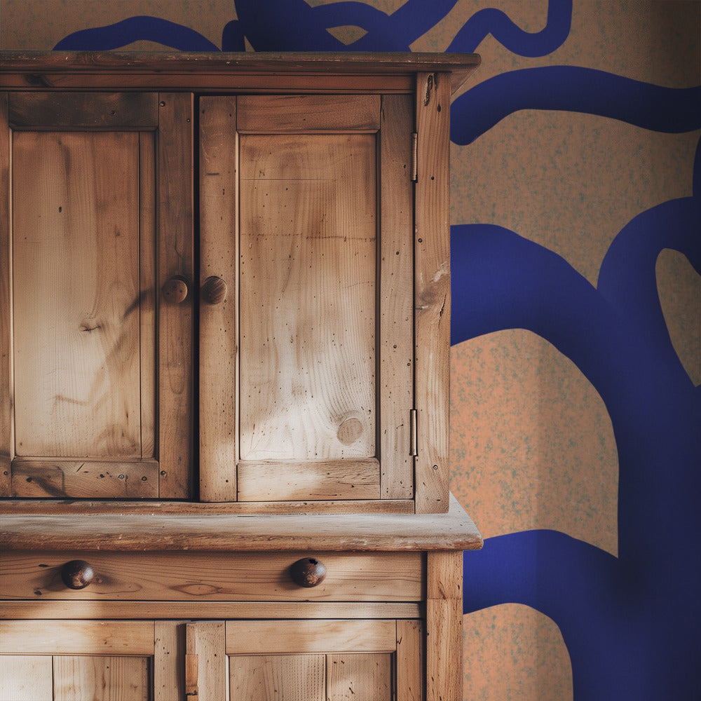 Verdrehter Indigobaum | Tapete