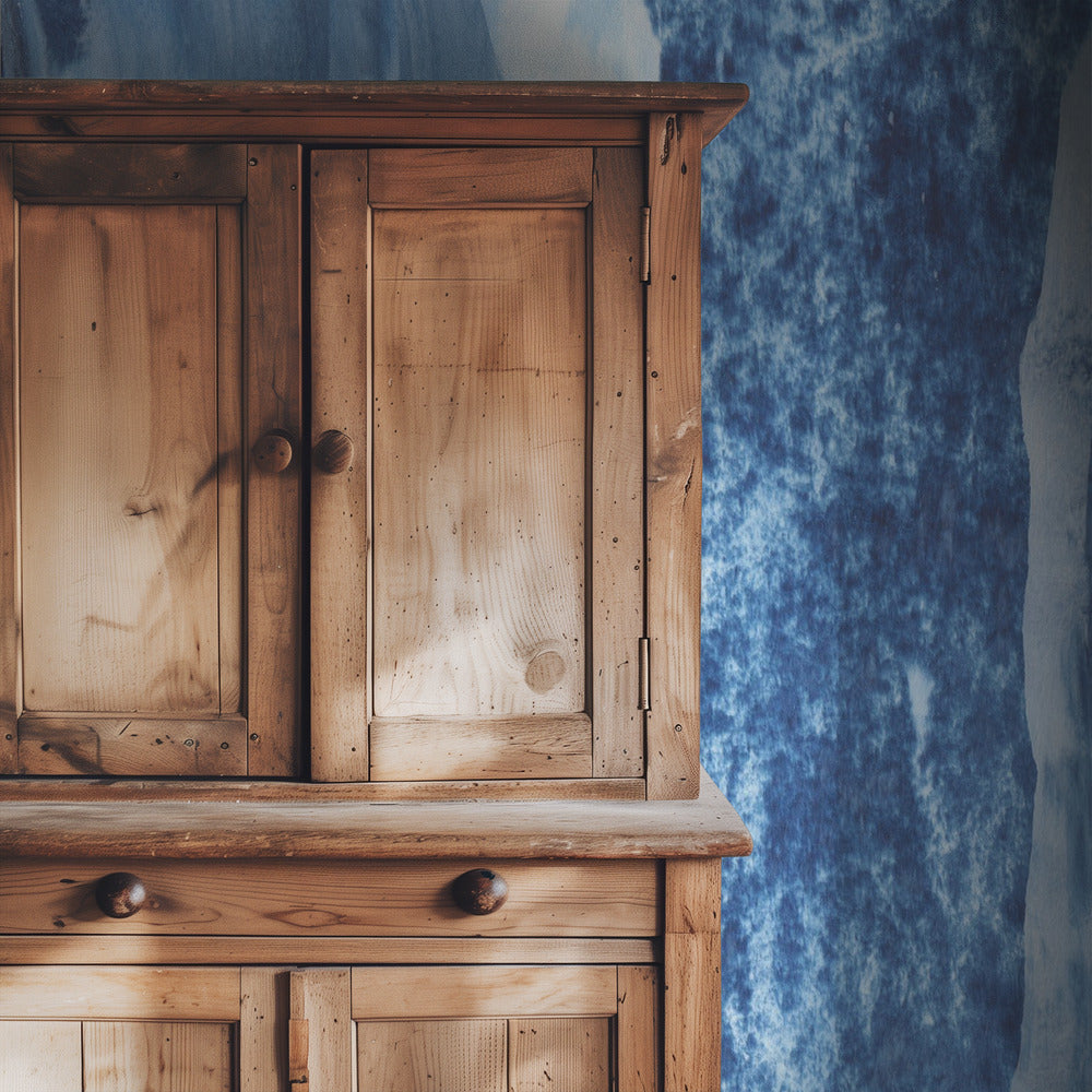 Blaue Kaskadenschleier | Tapete