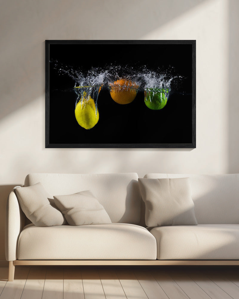 Dreifacher Zitrusspritzer | Leinwand