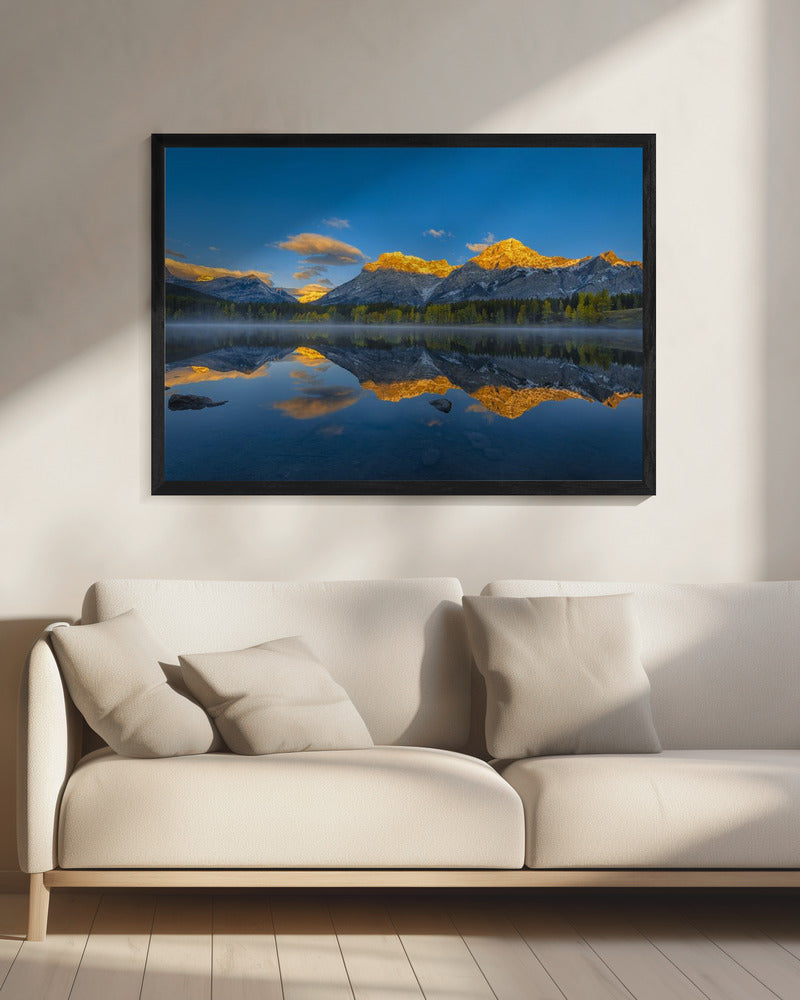 Ein perfekter Morgen in den kanadischen Rocky Mountains | Leinwand