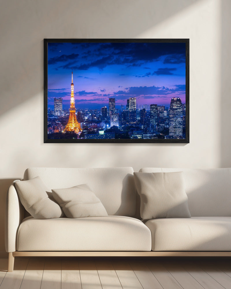 Tokio Nachtansicht | Leinwand