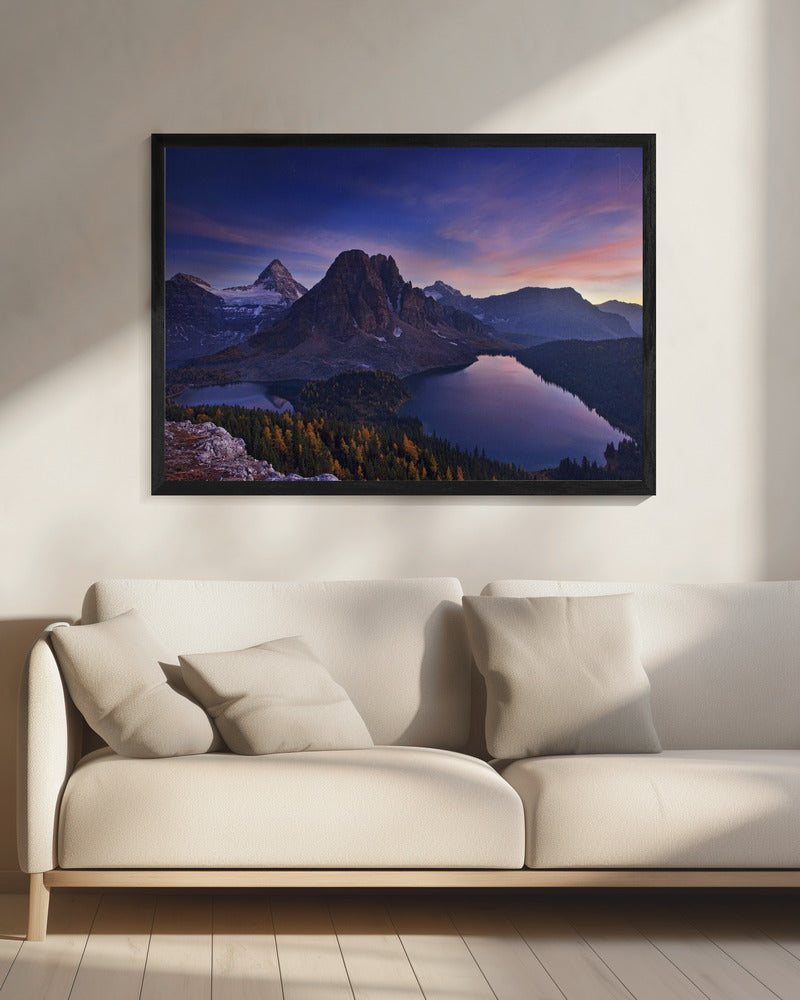 Dämmerung am Mount Assiniboine | Leinwand