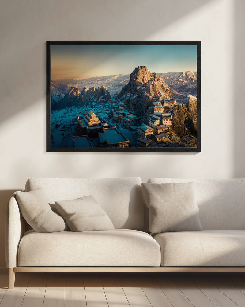 Tibetischer Tempel 《崷崒孜珠》 | Leinwand