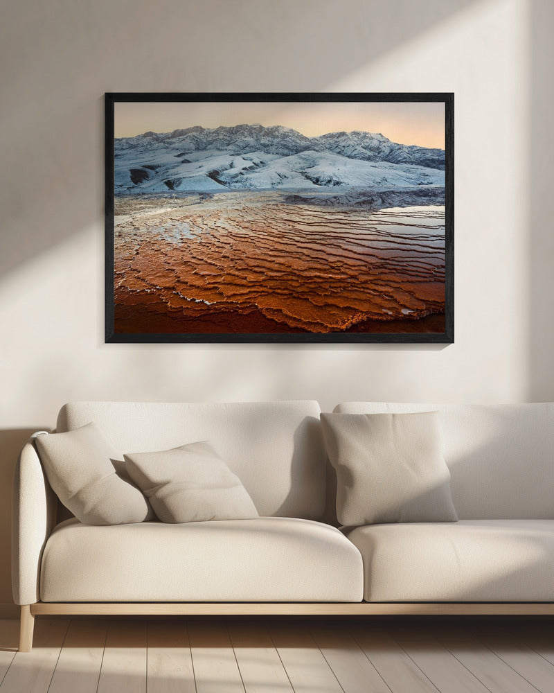 Badab-e Surt Textur | Leinwand