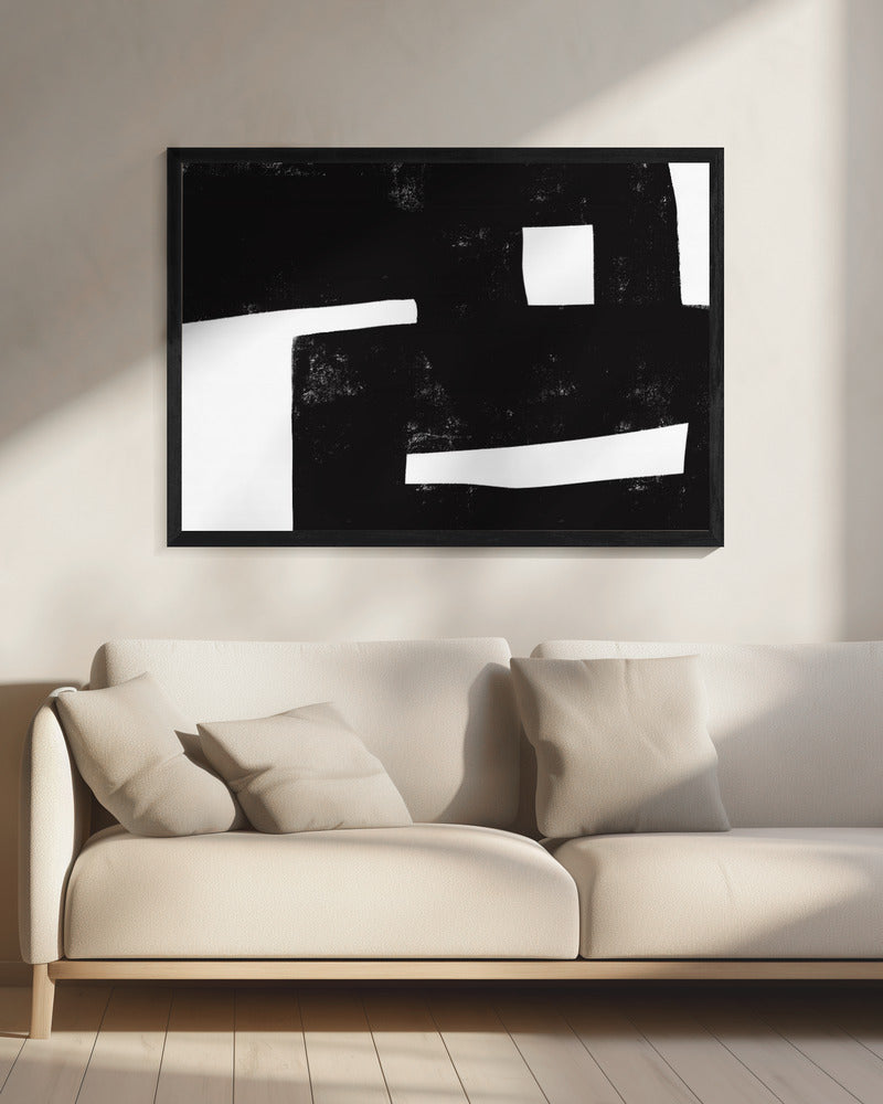 Monochrome Geometrie | Leinwand