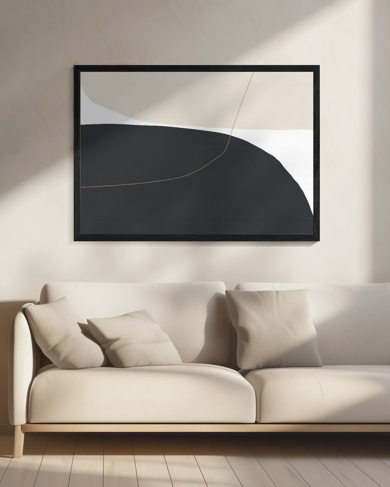 Gebogene Trennwand | Leinwand